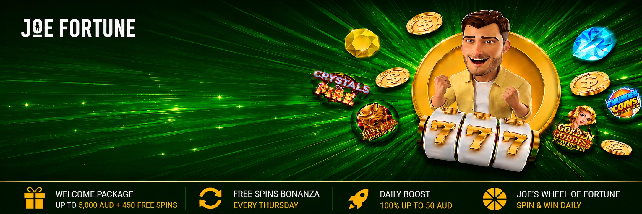joe fortune bonus